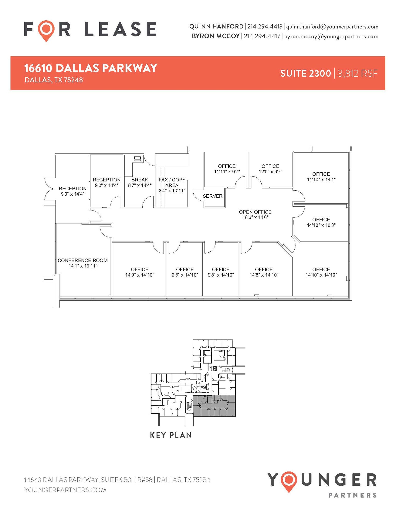 16610 N Dallas Pky, Dallas, TX à louer Plan d’étage– Image 1 sur 2