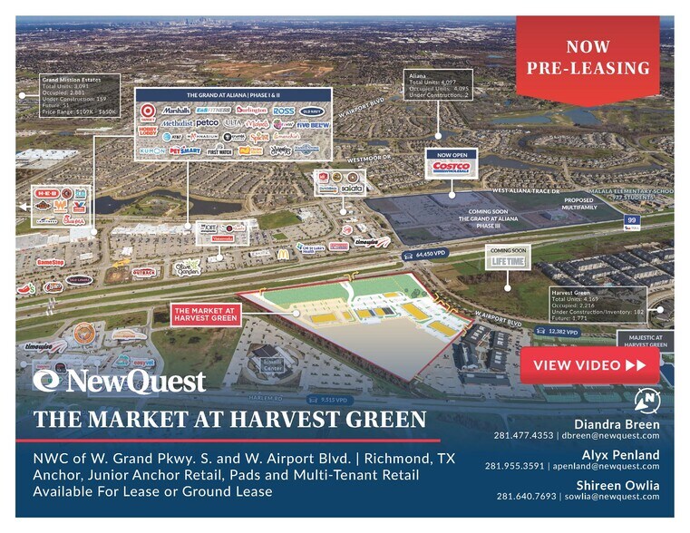 NWC W Grand Parkway S & W Airport Blvd, Richmond, TX à louer - Photo principale – Image 1 sur 6