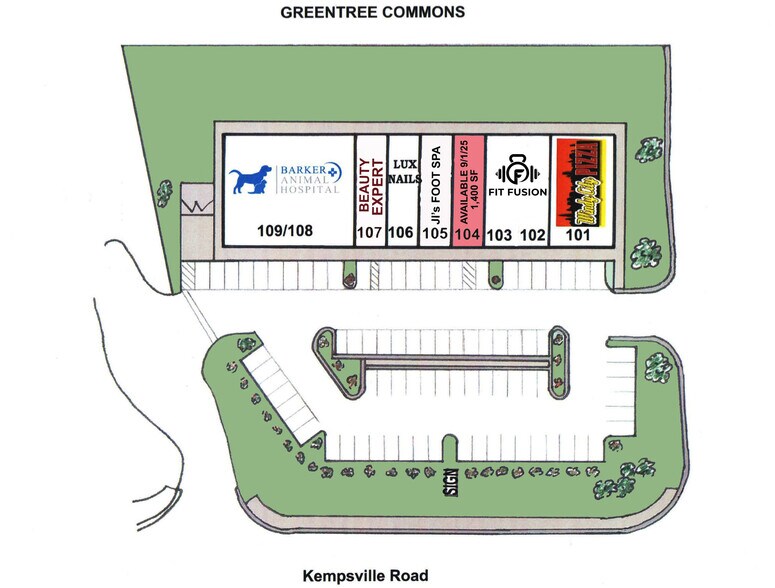 480 Kempsville Rd, Chesapeake, VA à louer - Plan de site – Image 2 sur 11