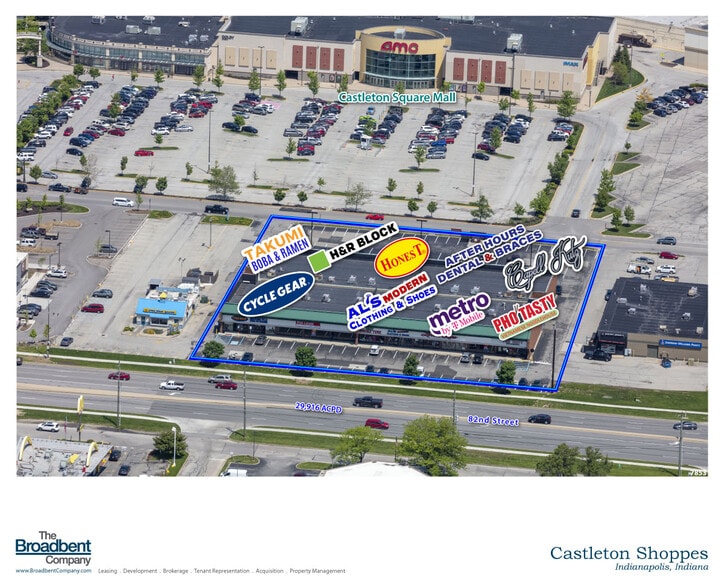 6024-6066 E 82nd St, Indianapolis, IN à louer - Aérien – Image 3 sur 6