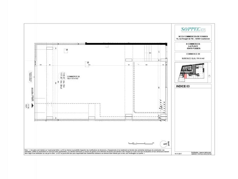 Local commercial dans Fosses à vendre - Plan d’étage – Image 3 sur 3