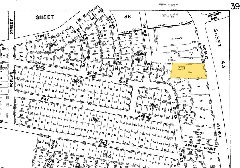 2424 Morris Ave, Union Township, NJ à louer - Plan cadastral – Image 2 sur 3