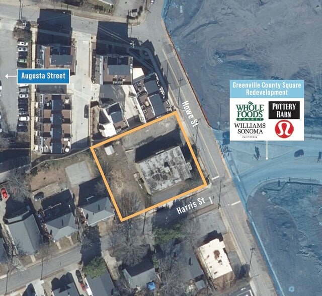 120 Howe St, Greenville, SC à vendre - Aérien – Image 1 sur 1