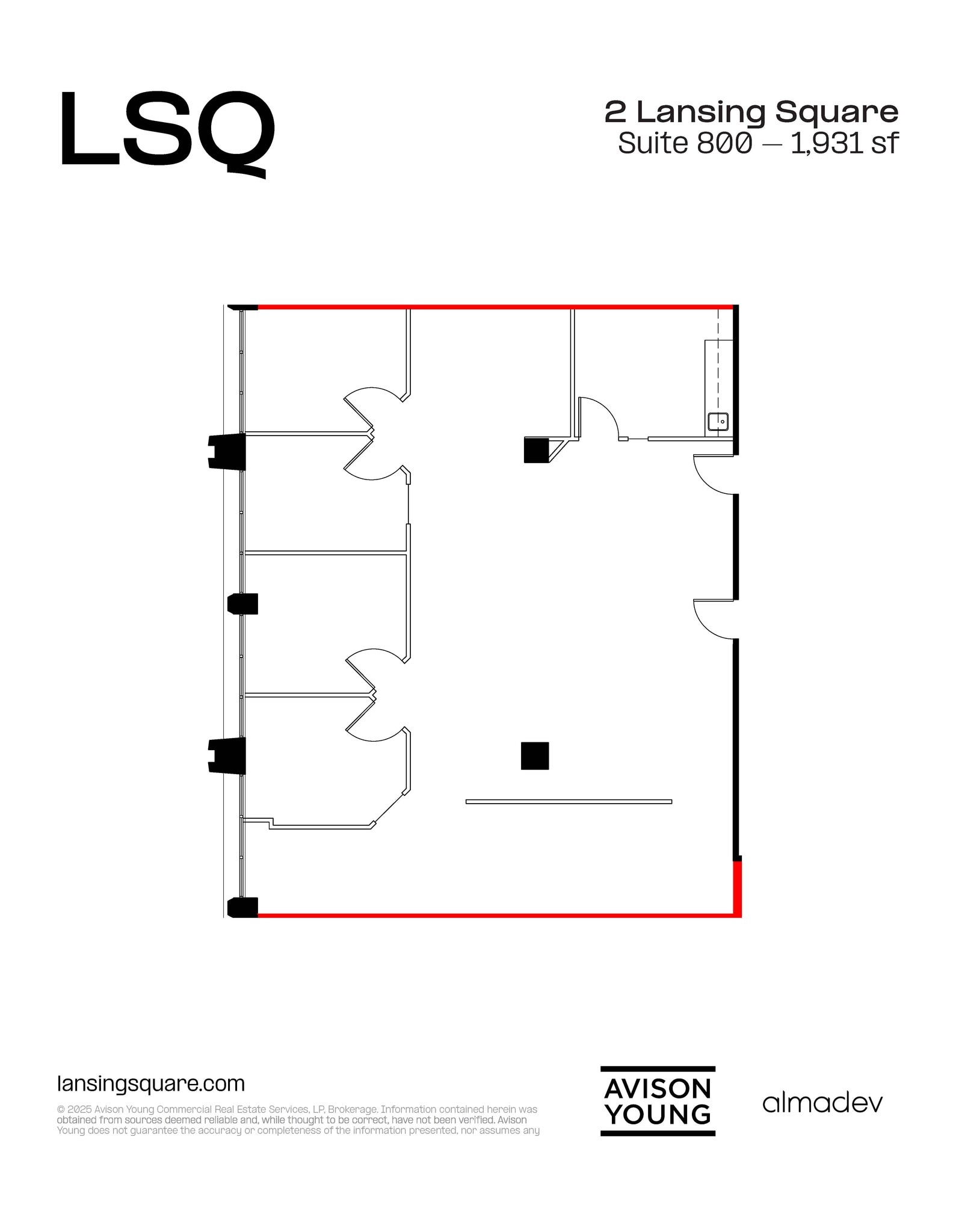 2 Lansing Sq, Toronto, ON à louer Plan d’étage– Image 1 sur 1