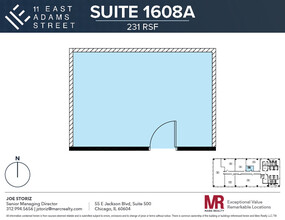 11 E Adams St, Chicago, IL à louer Plan d’étage– Image 1 sur 1