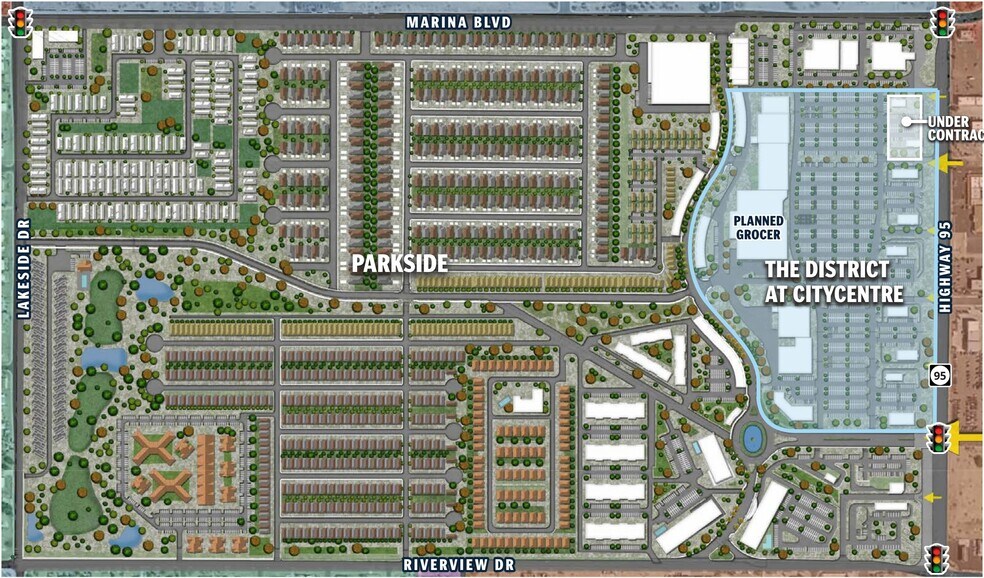 SWC Marina Boulevard & Hwy 95, Bullhead City, AZ à louer - Plan de site – Image 2 sur 3
