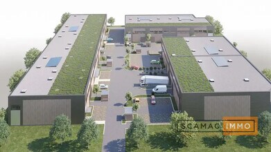 Trappes, YVE - Vue aérienne  vue de carte