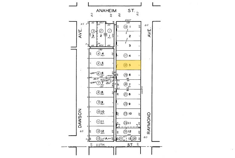 1135 Raymond Ave, Long Beach, CA à vendre - Plan cadastral – Image 3 sur 14