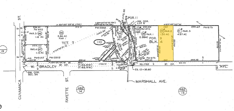 1000 W Bradley Ave, El Cajon, CA à louer - Plan cadastral – Image 3 sur 3