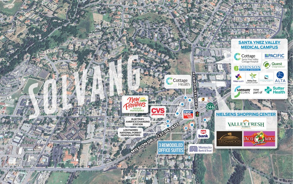 595 Alamo Pintado Rd, Solvang, CA à louer - Aérien – Image 2 sur 11