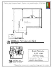 2852 Eyde Pky, East Lansing, MI à louer Plan d’étage– Image 1 sur 1
