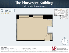 180 N Michigan Ave, Chicago, IL à louer Plan d’étage– Image 1 sur 2