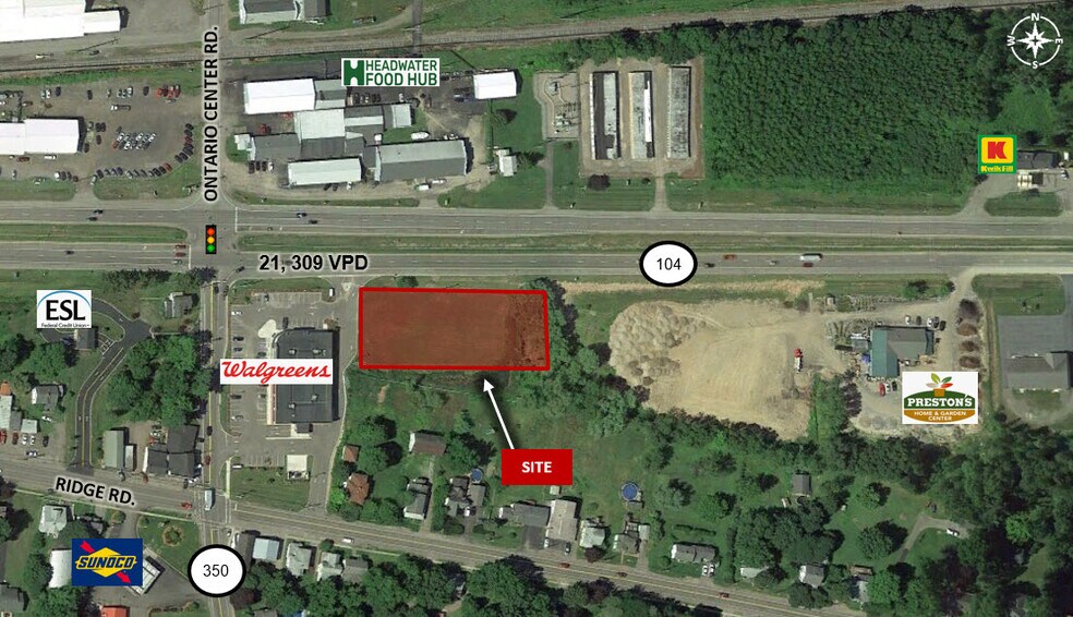 1558 Route 104, Ontario, NY à vendre - Aérien – Image 1 sur 6
