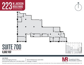223 W Jackson Blvd, Chicago, IL à louer Plan d’étage– Image 1 sur 8