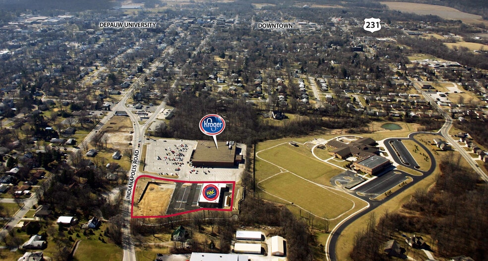 833 Indianapolis Rd, Greencastle, IN à louer - Aérien – Image 2 sur 6