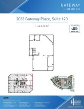 2033 Gateway Pl, San Jose, CA à louer Plan d’étage– Image 1 sur 1