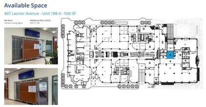 407 Laurier Ave W, Ottawa, ON à louer Plan d’étage– Image 2 sur 2