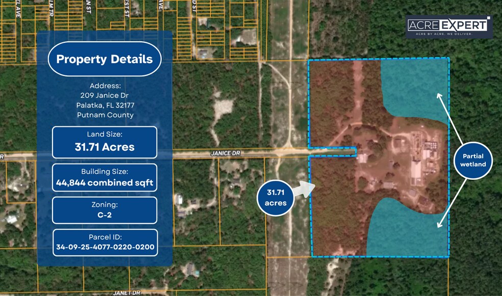 209 Janice Dr, Palatka, FL à vendre - Photo principale – Image 1 sur 1