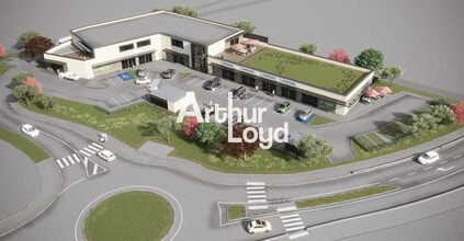 La Roquette-sur-Siagne, AM - Vue aérienne  vue de carte