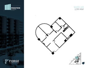 17950 Preston Rd, Dallas, TX à louer Plan d’étage– Image 1 sur 1