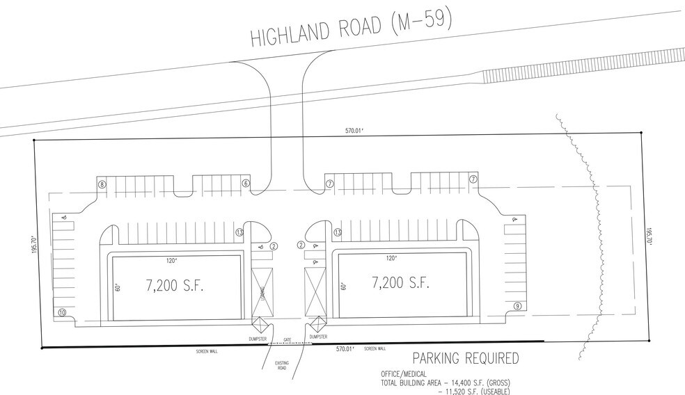 141 W Highland Rd, Howell, MI à vendre - Plan de site – Image 2 sur 3