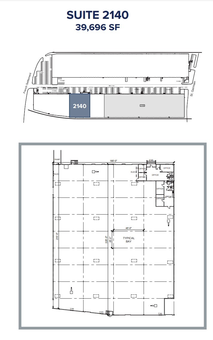 2130-2160 French Settlement Rd, Dallas, TX à louer Plan d’étage– Image 1 sur 1