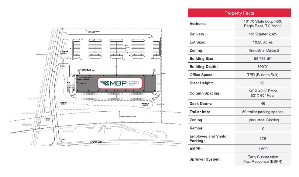 10170 State Loop 480, Eagle Pass, TX à louer - Plan de site – Image 2 sur 4