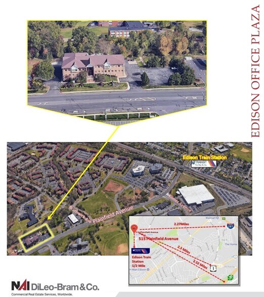 515 Plainfield Ave, Edison, NJ à louer - Aérien – Image 3 sur 3
