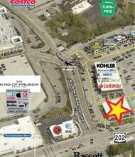 600 W DeKalb Pike, King Of Prussia, PA - VUE AÉRIENNE  vue de carte