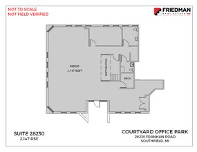 28280-28290 Franklin Rd, Southfield, MI à louer Plan d’étage– Image 1 sur 1