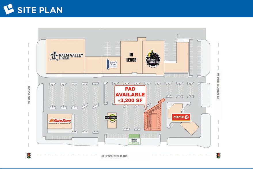319-409 N Litchfield Rd, Goodyear, AZ à louer - Plan de site – Image 2 sur 2