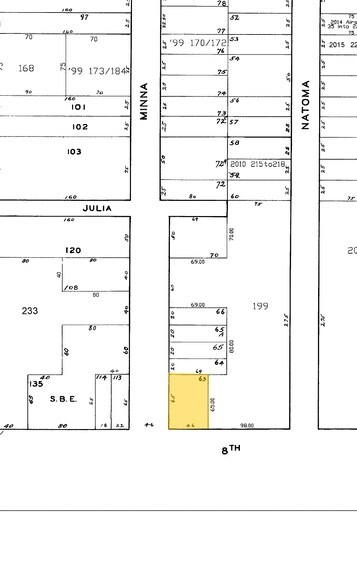 695 Minna St, San Francisco, CA à louer - Plan cadastral – Image 2 sur 4
