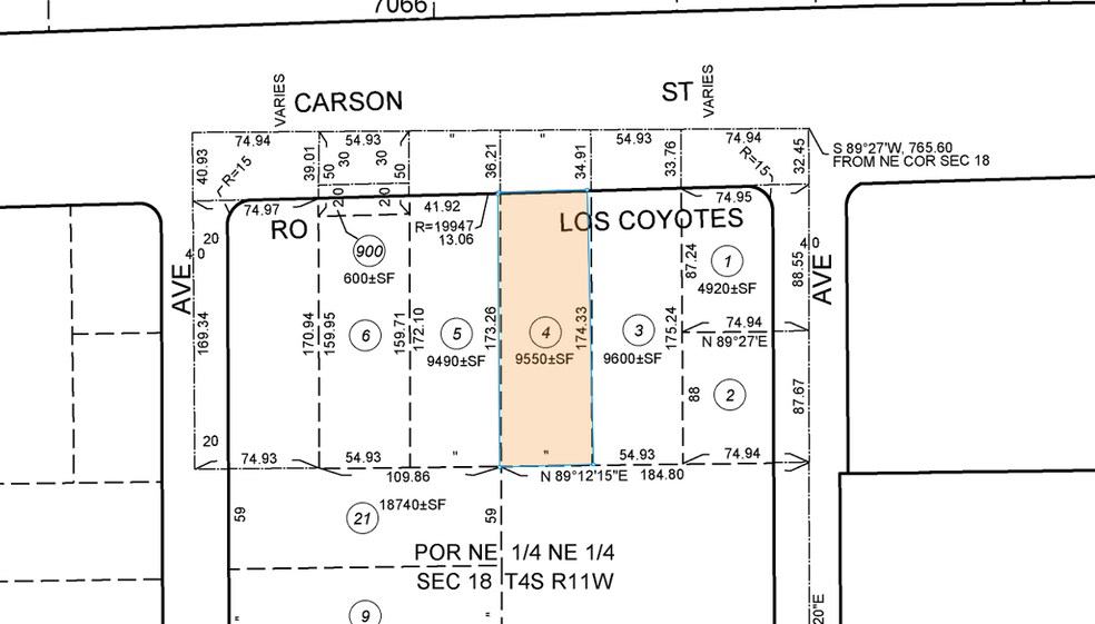 12440 Carson St, Hawaiian Gardens, CA à louer - Plan cadastral – Image 2 sur 3