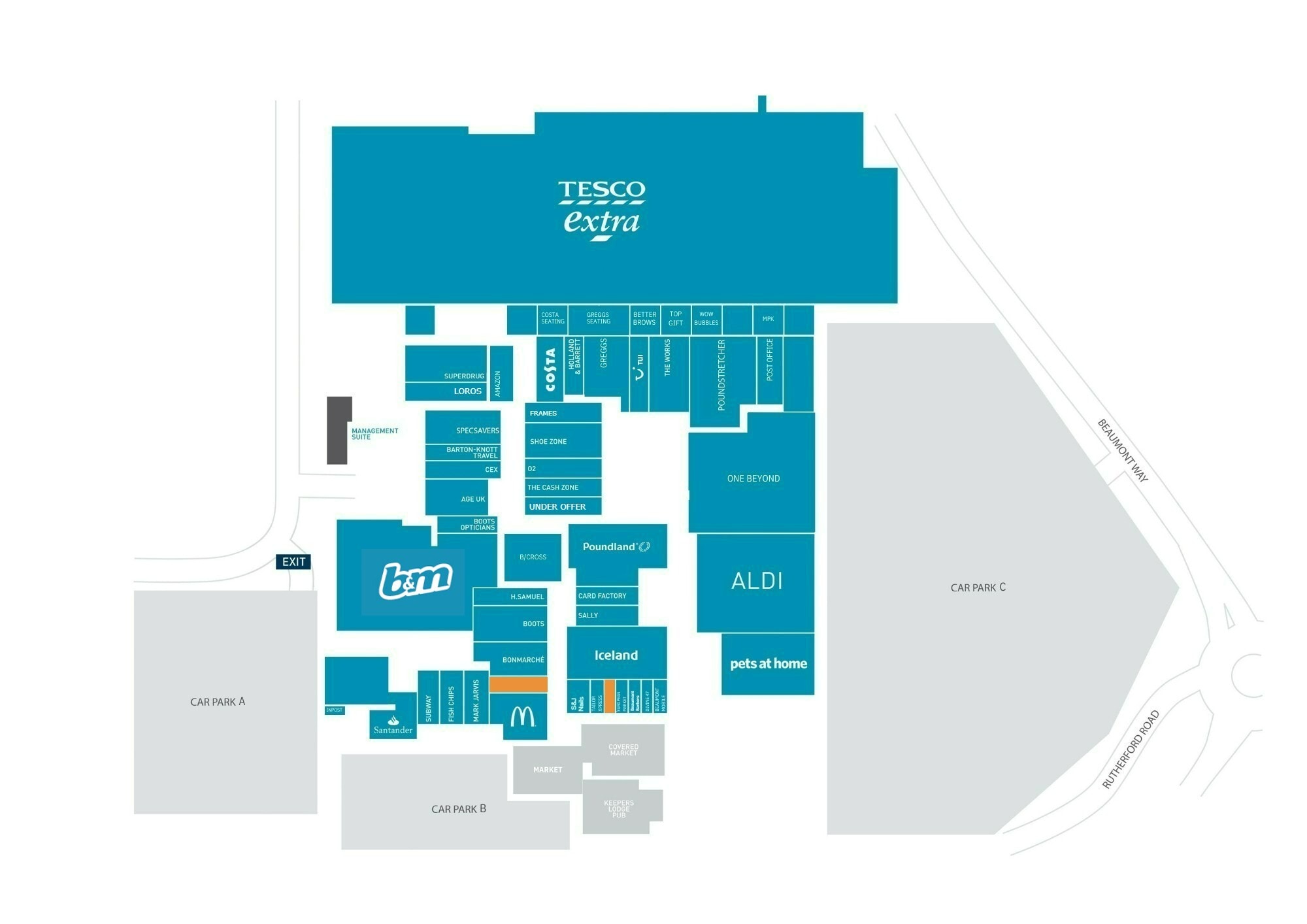 Beaumont Way, Leicester à louer Plan de site– Image 1 sur 1