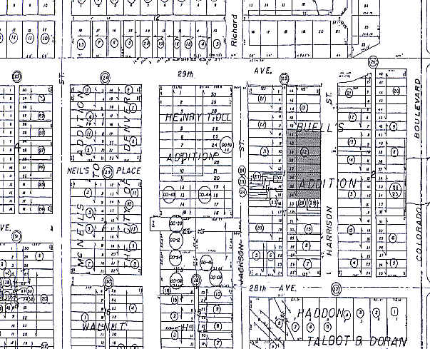 2855 N Harrison St, Denver, CO à vendre - Plan cadastral – Image 2 sur 4