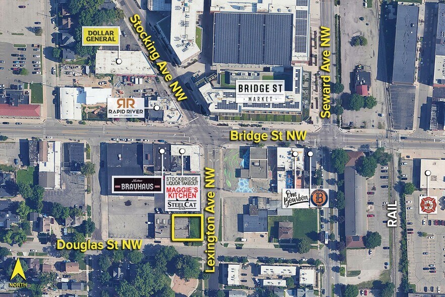 335 Lexington Ave NW, Grand Rapids, MI à vendre - Aérien – Image 2 sur 2