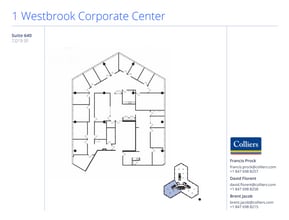 1 Westbrook Corporate Ctr, Westchester, IL à louer Plan d’étage– Image 1 sur 1