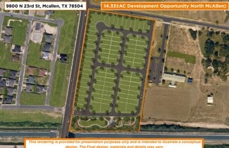 Plus de détails pour 9800 N 23rd St, McAllen, TX - Terrain à vendre