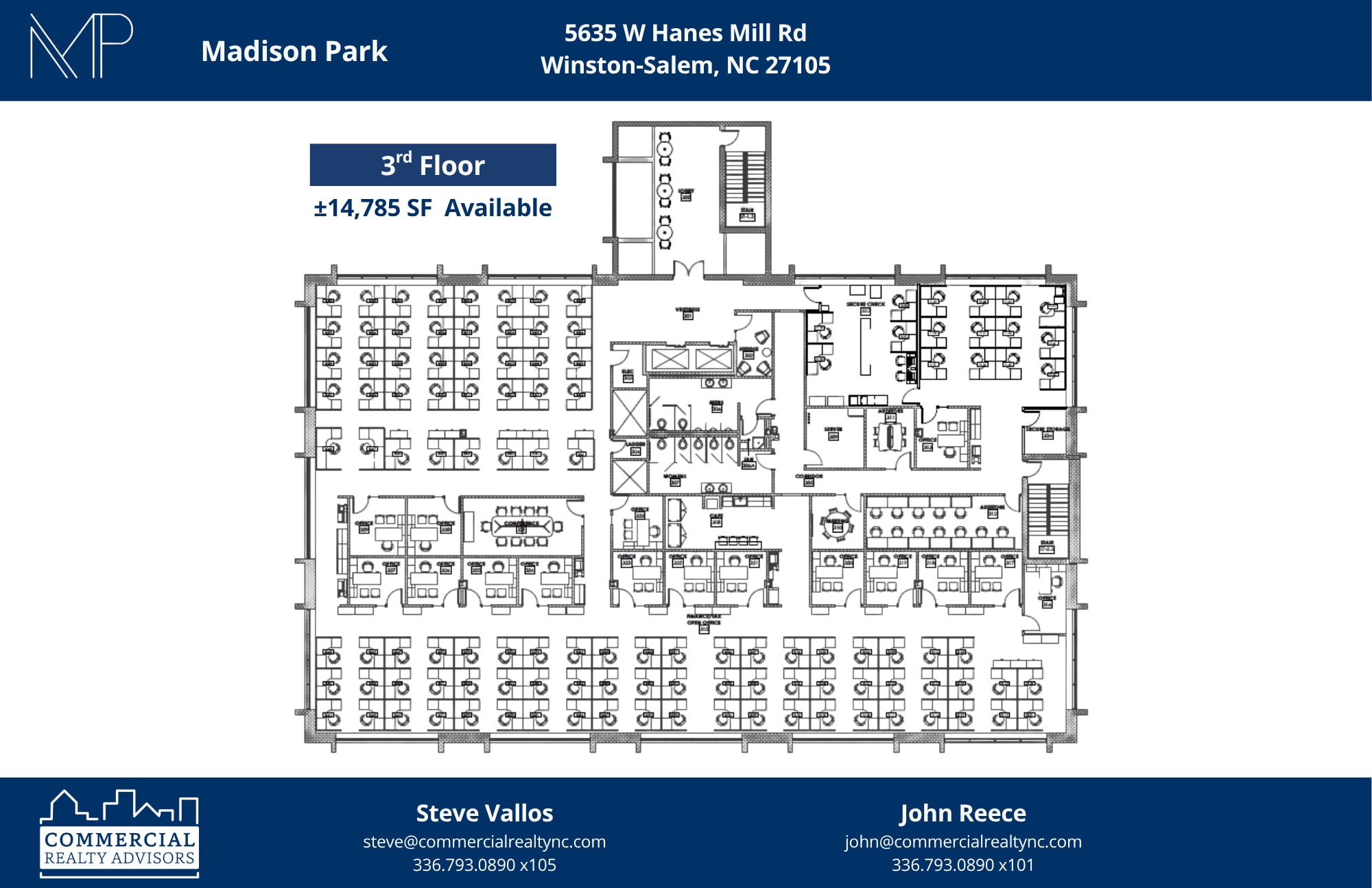 5620 University Pky, Winston-Salem, NC à louer Plan d’étage– Image 1 sur 1