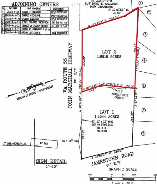 0 John Marshall Hwy, Front Royal, VA à vendre - Plan cadastral – Image 2 sur 3