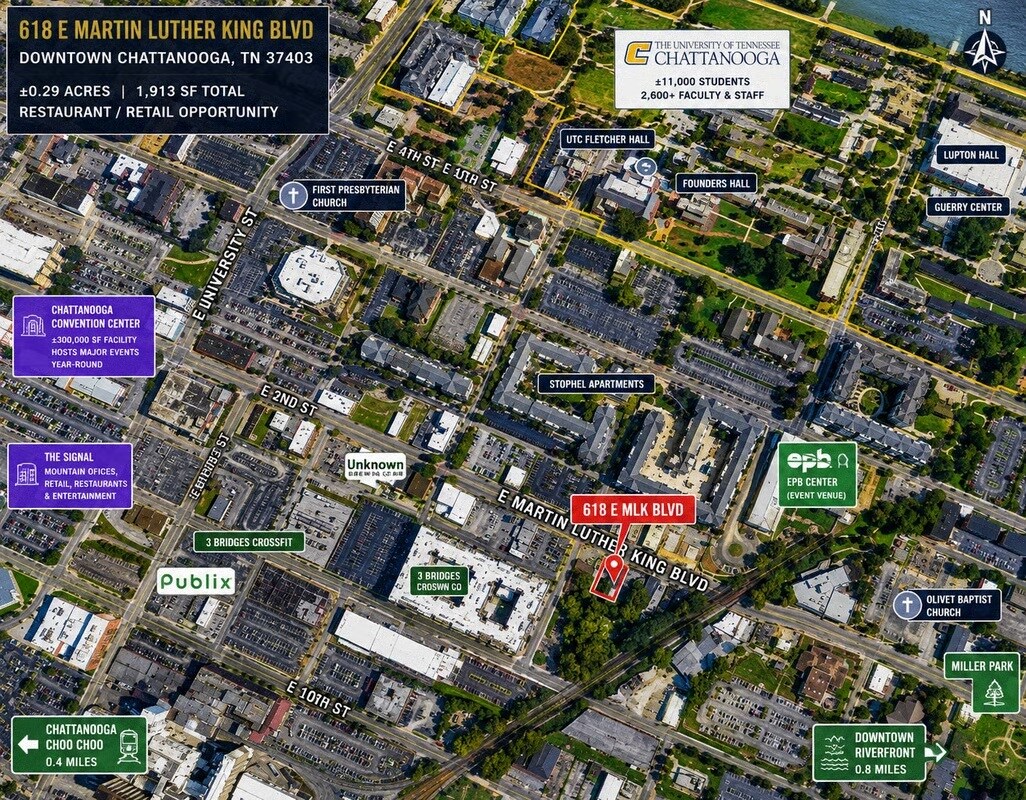 618 E Martin L King Blvd, Chattanooga, TN à vendre Photo principale– Image 1 sur 3