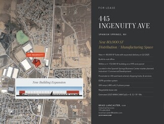Plus de détails pour 445 Ingenuity Ave, Sparks, NV - Industriel/Logistique à louer