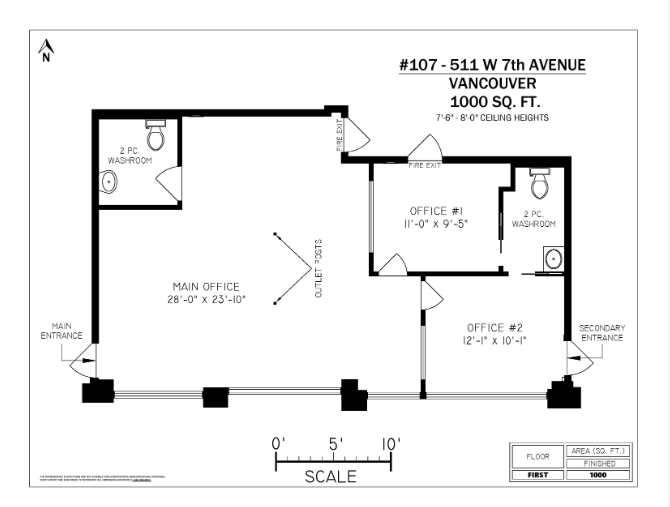 511 W 7th Ave, Vancouver, BC V5Z 4R2 - Lot 107 -  - Plan d’étage - Image 1 of 3