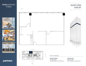 1201 Louisiana St, Houston, TX à louer Plan d’étage– Image 2 sur 2