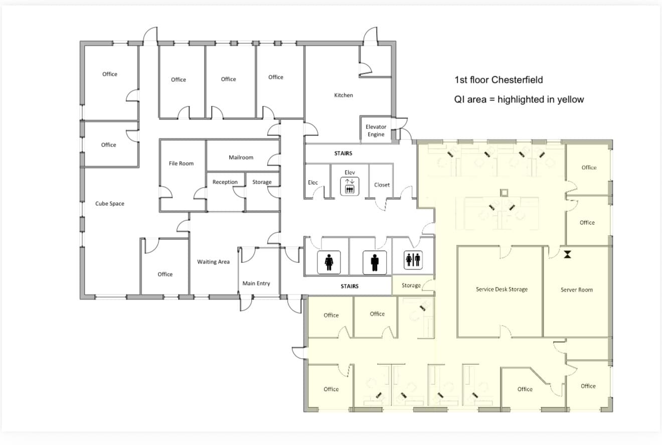 3001 Chesterfield Ave, Charleston, WV à louer Plan d’étage– Image 1 sur 1