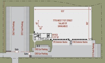 7770 W 71st St, Bridgeview, IL à louer Plan de site– Image 1 sur 1