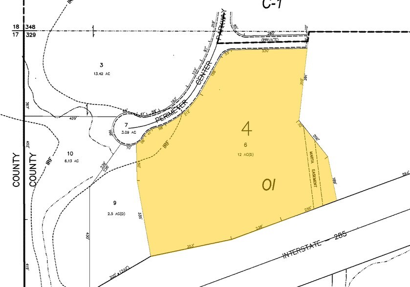 246 Perimeter Center Pky NE, Atlanta, GA à vendre - Plan cadastral – Image 2 sur 6