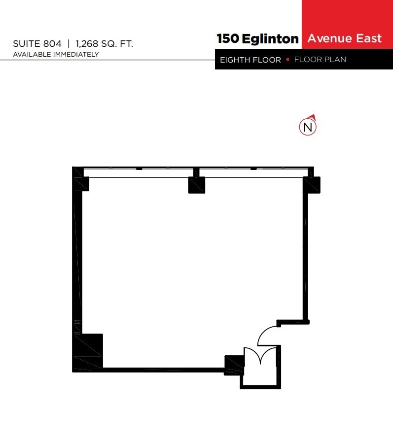 150 Eglinton Ave E, Toronto, ON à louer Plan d’étage– Image 1 sur 1