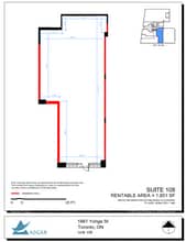1881 Yonge St, Toronto, ON à louer Plan d’étage– Image 1 sur 1