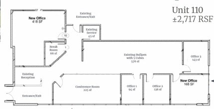 2633 E Indian School Rd, Phoenix, AZ à louer Plan d’étage– Image 1 sur 1
